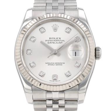 Montre Rolex Datejust en or et acier Ref: Rolex - 116234  Vers 2005