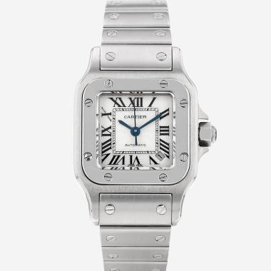 Montre Cartier Santos petit modèle  en acier Ref: Cartier - 2423  Vers 2000