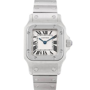 Reloj Cartier Santos, modelo pequeño, de acero. Ref.: Cartier - 1565. Hacia el año 2000