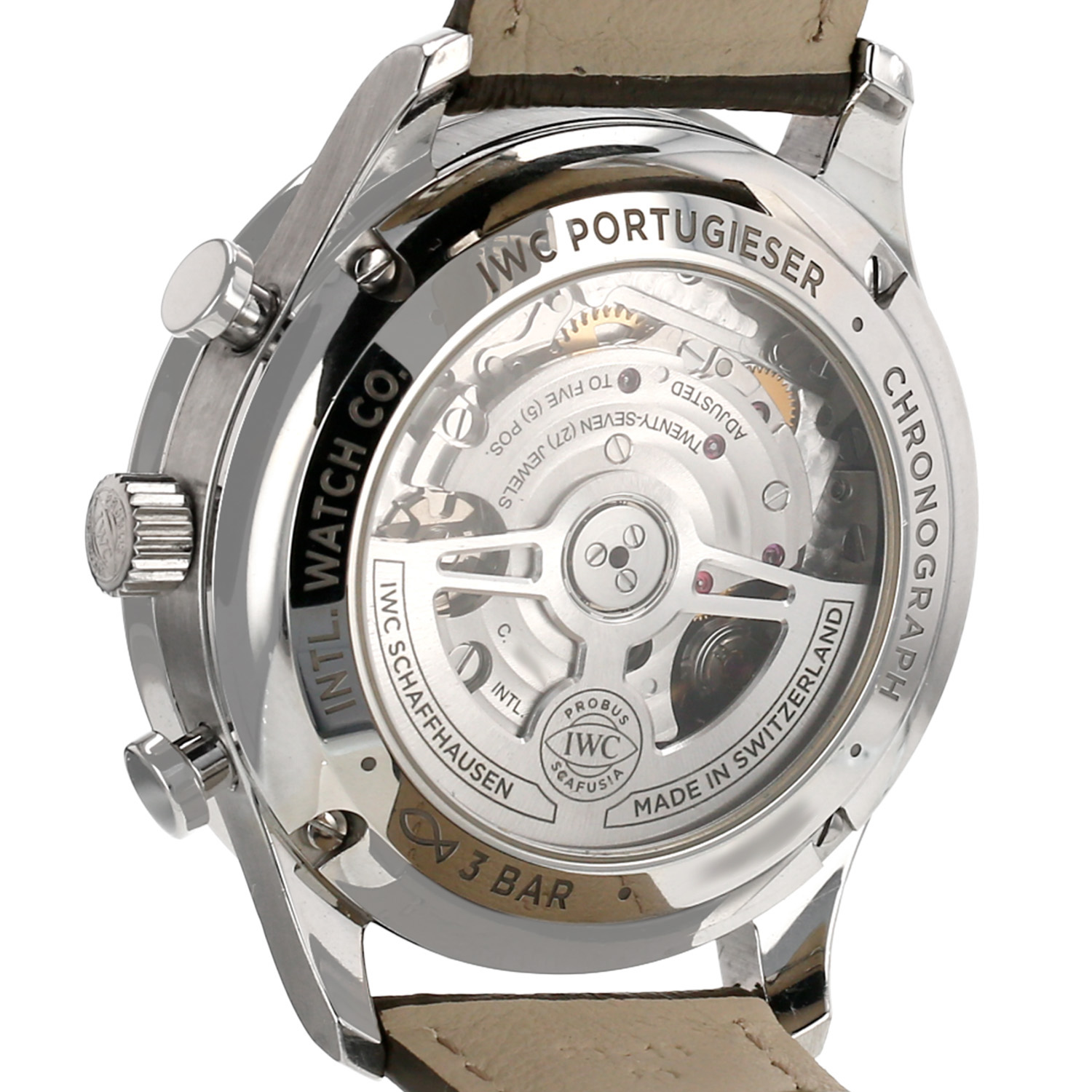 IWC Portuguese Chronograph watch in steel, Ref: IWC - 371615  Circa 2021 - Detail D3