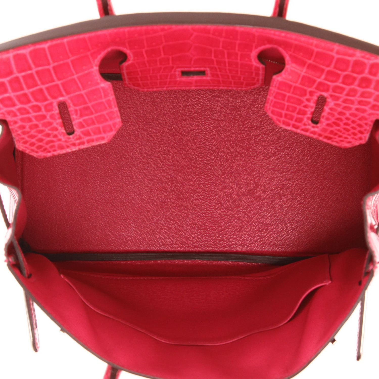 Borsa Hermès Birkin da 30 cm in coccodrillo niloticus, colore Rose Tyrien - Detail D3