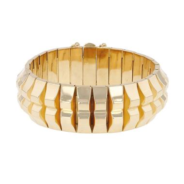 Vintage 1950s yellow gold bracelet