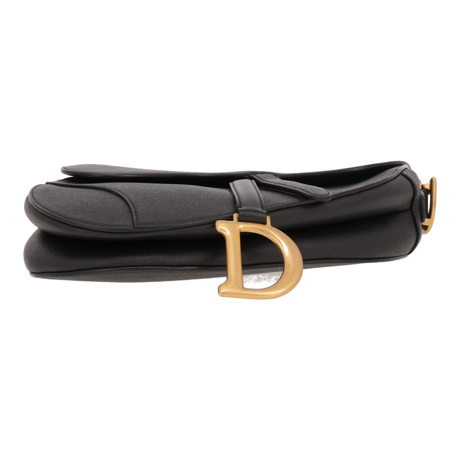 Borsa Dior Saddle in pelle martellata nera - Detail D1