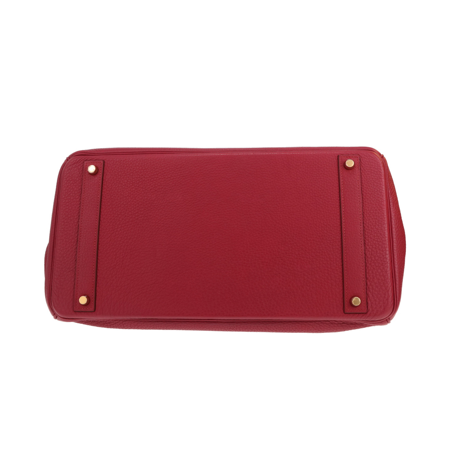 Hermès Birkin 40 cm handbag in Togo leather, Rosewood colour - Detail D1