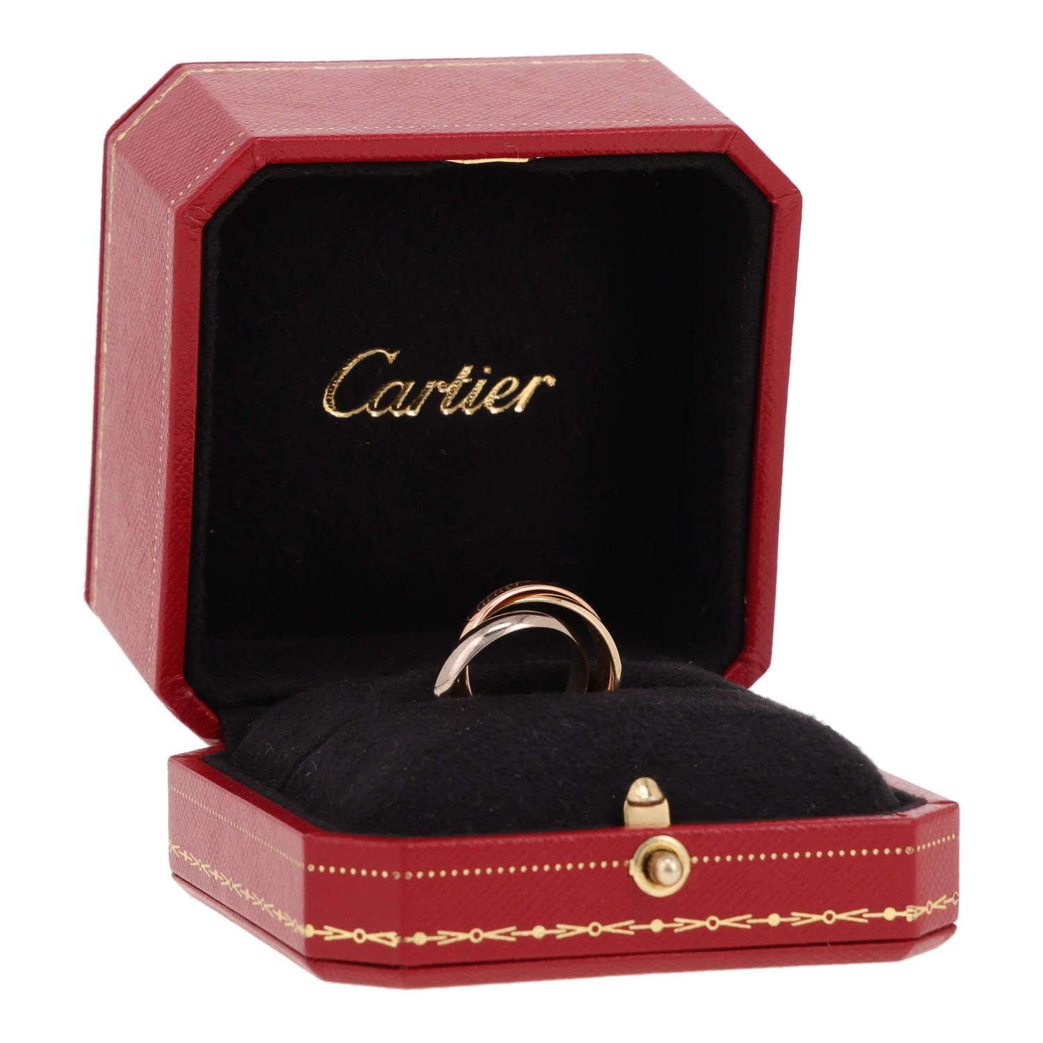 Bague Cartier Trinity moyen modèle en 3 ors - Detail D2