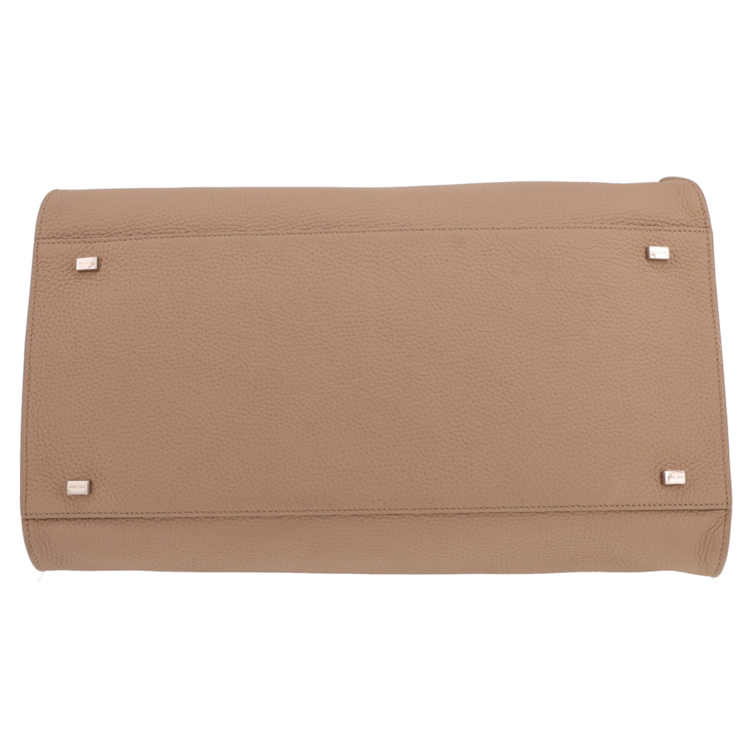Bolso de mano The Row Soft Margaux 15 de piel granulada beige - Detail D1