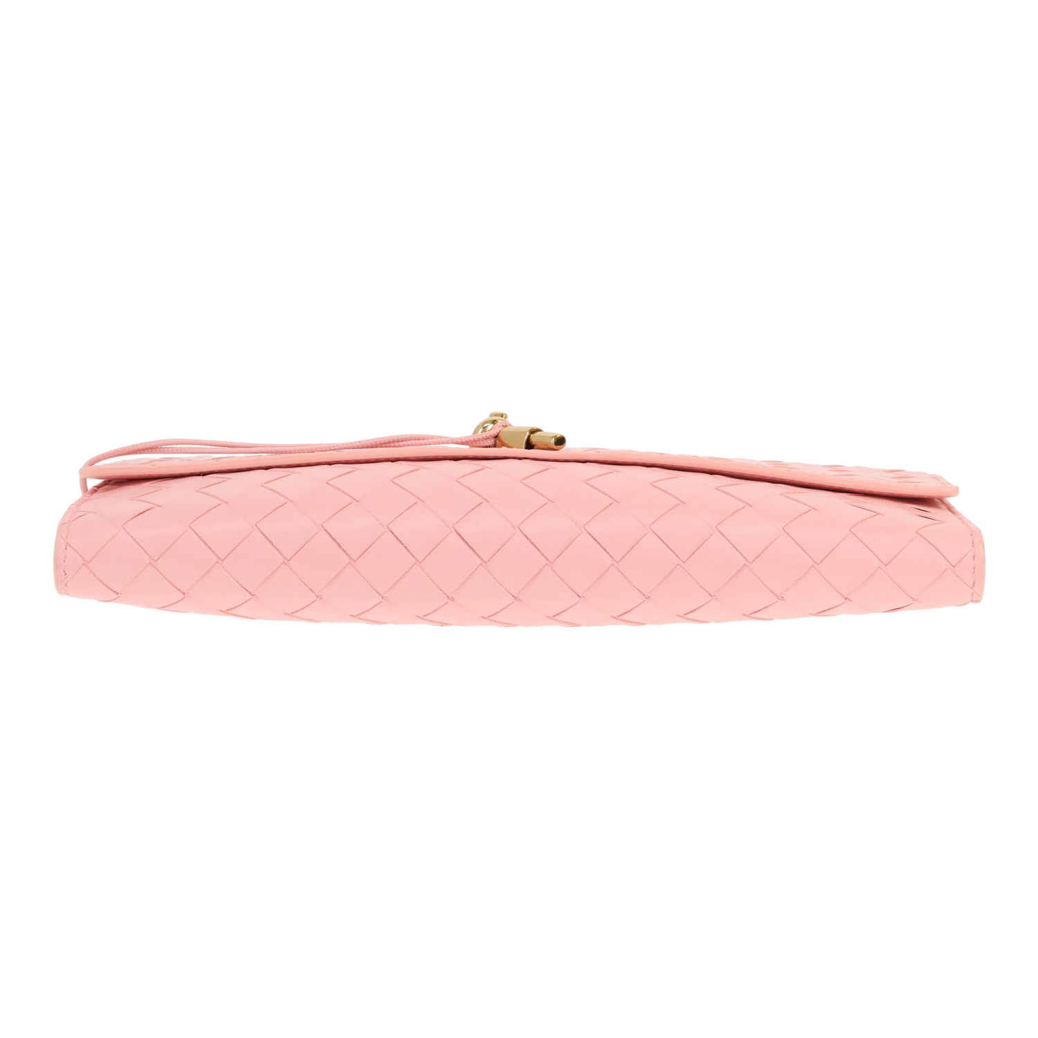 Bottega Veneta Andiamo Clutch in pink intrecciato leather - Detail D1