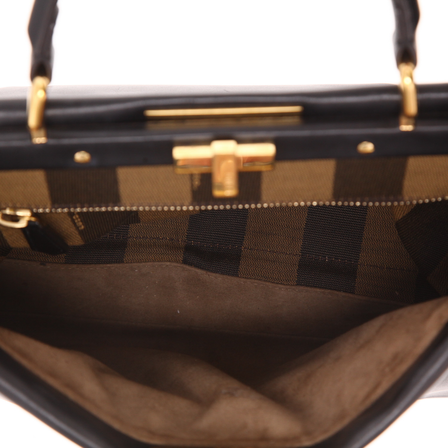 Bolso Fendi Peekaboo de piel negra - Detail D3