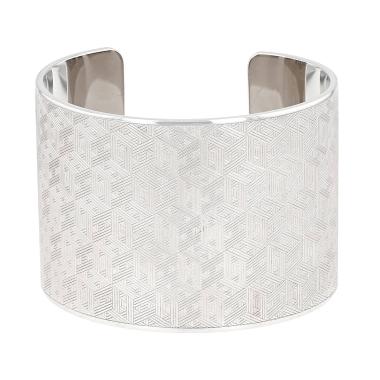 Pulsera tipo brazalete Hermès City de plata