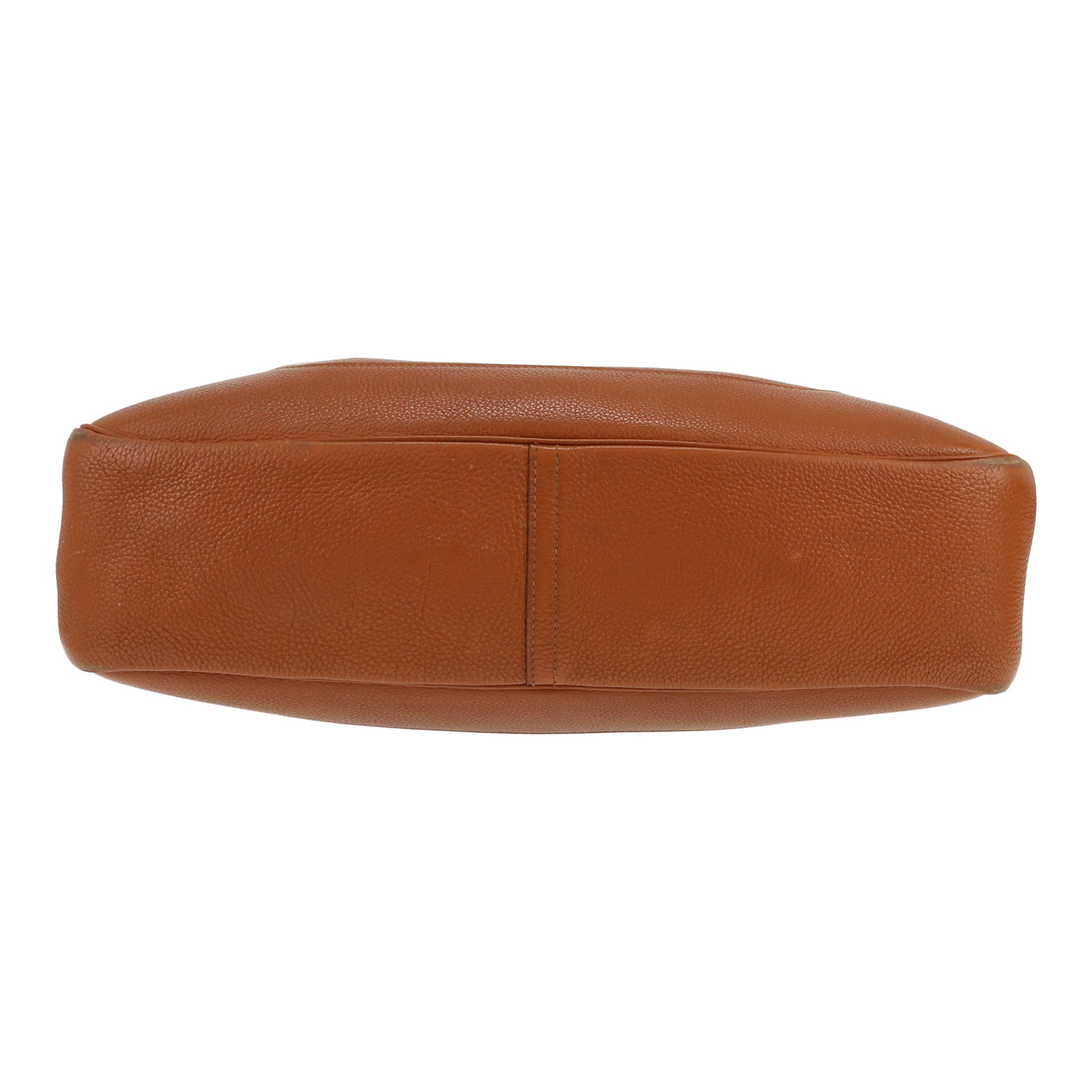 Bolso de mano Hermès  Trim modelo grande  en cuero togo color oro - Detail D1