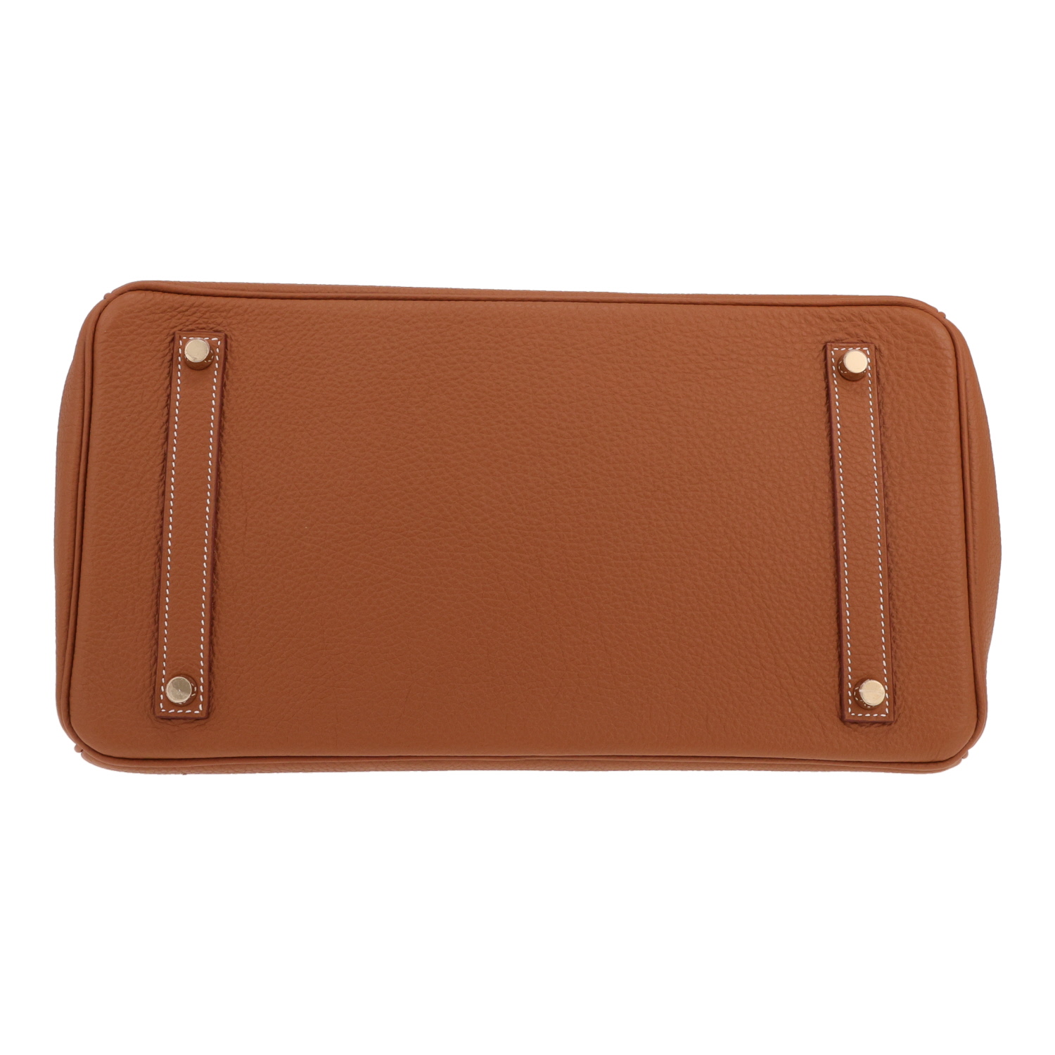 Hermès Birkin handbag, 35 cm, in gold Togo leather - Detail D1