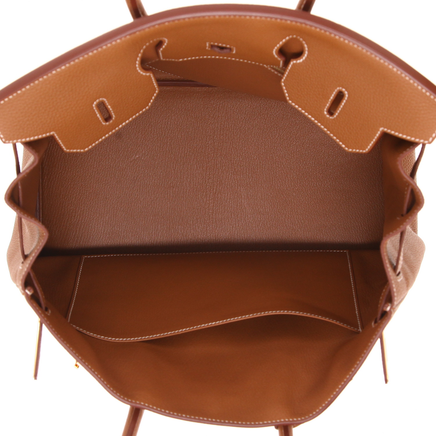 Sac à main Hermès  Birkin 35 cm en cuir togo gold - Detail D3