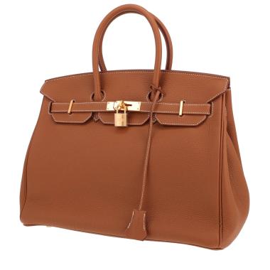 Hermès Birkin handbag, 35 cm, in gold Togo leather