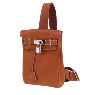 Sac bandoulière Hermès  HAC à Dos en Barenia Faubourg gold