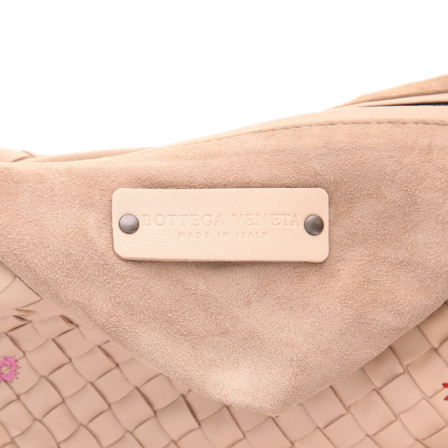 Sac à main Bottega Veneta  Veneta en cuir intrecciato beige - Detail D2