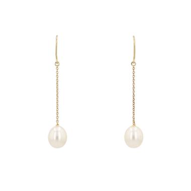 Coppia di orecchini Tiffany & Co Elsa Peretti in oro giallo e perle coltivate