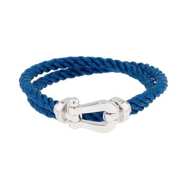 Pulsera Fred Force 10, modelo grande, en oro blanco