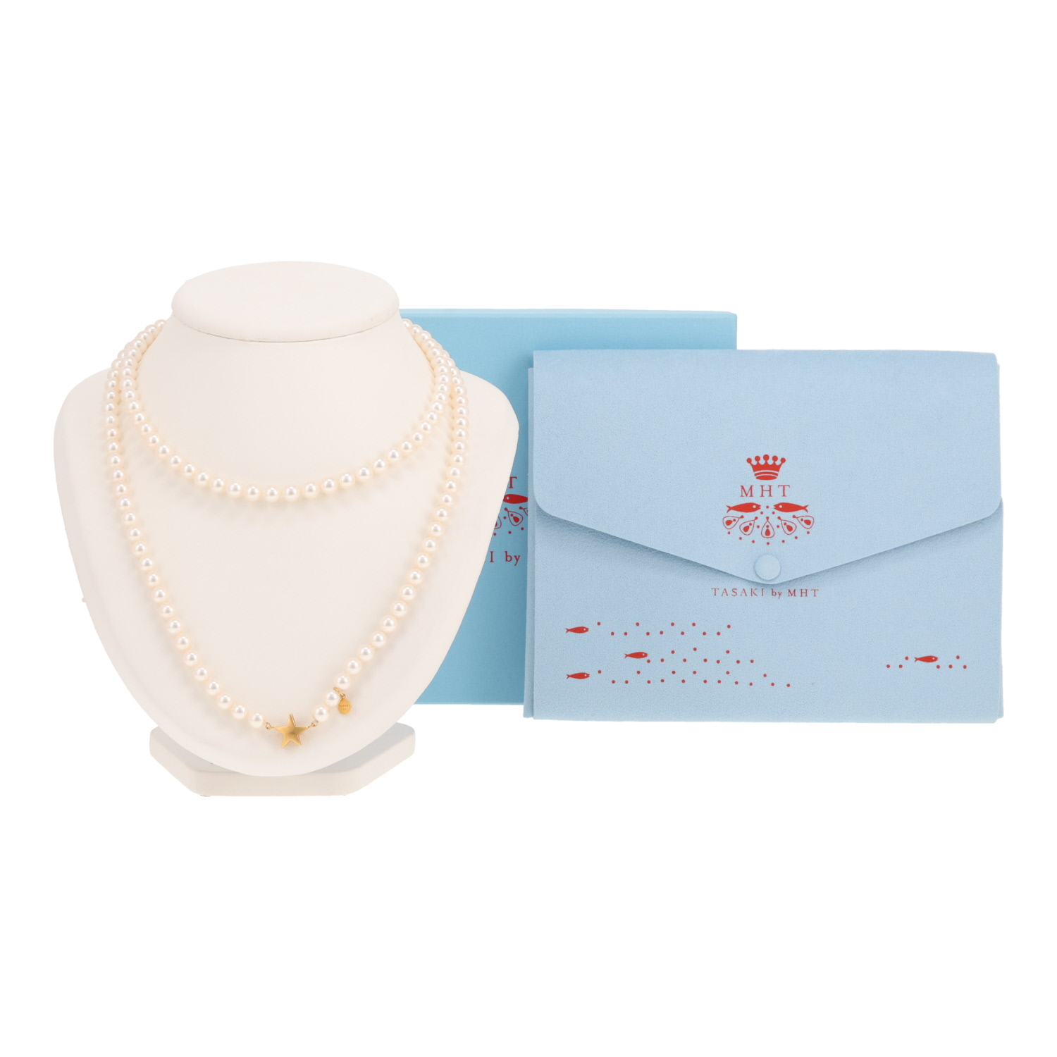 Collana lunga Tasaki in oro giallo 22 carati e perle coltivate - Detail D2