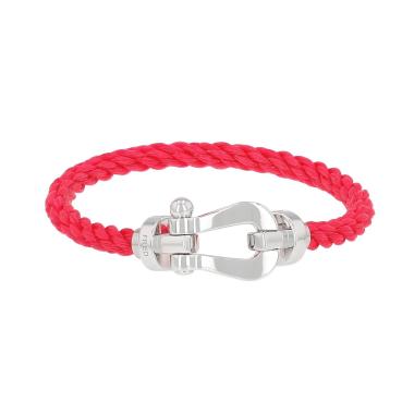 Pulsera Fred Force 10, modelo grande, en oro blanco