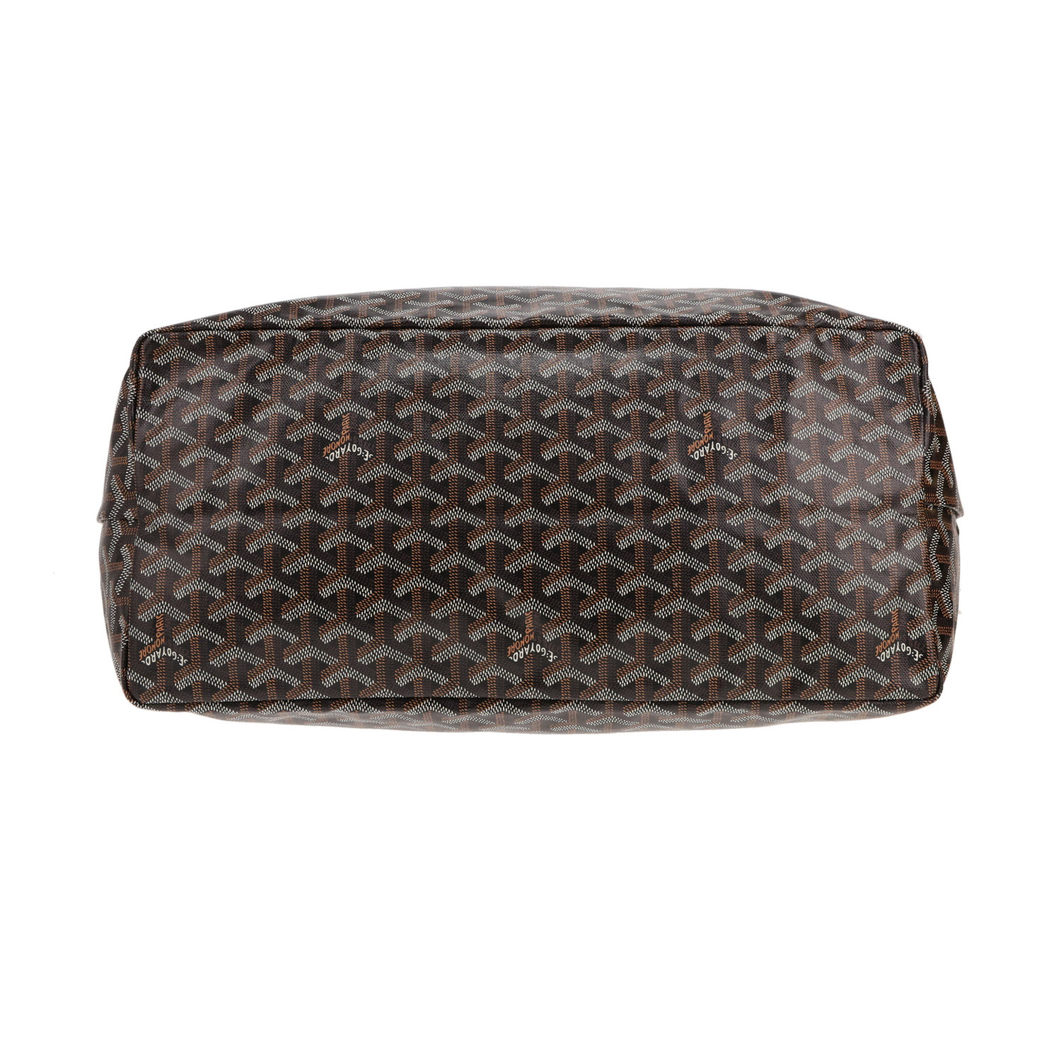 Bolso tipo cabas Goyard «Saint-Louis» de lona Goyardine negra y piel negra - Detail D1