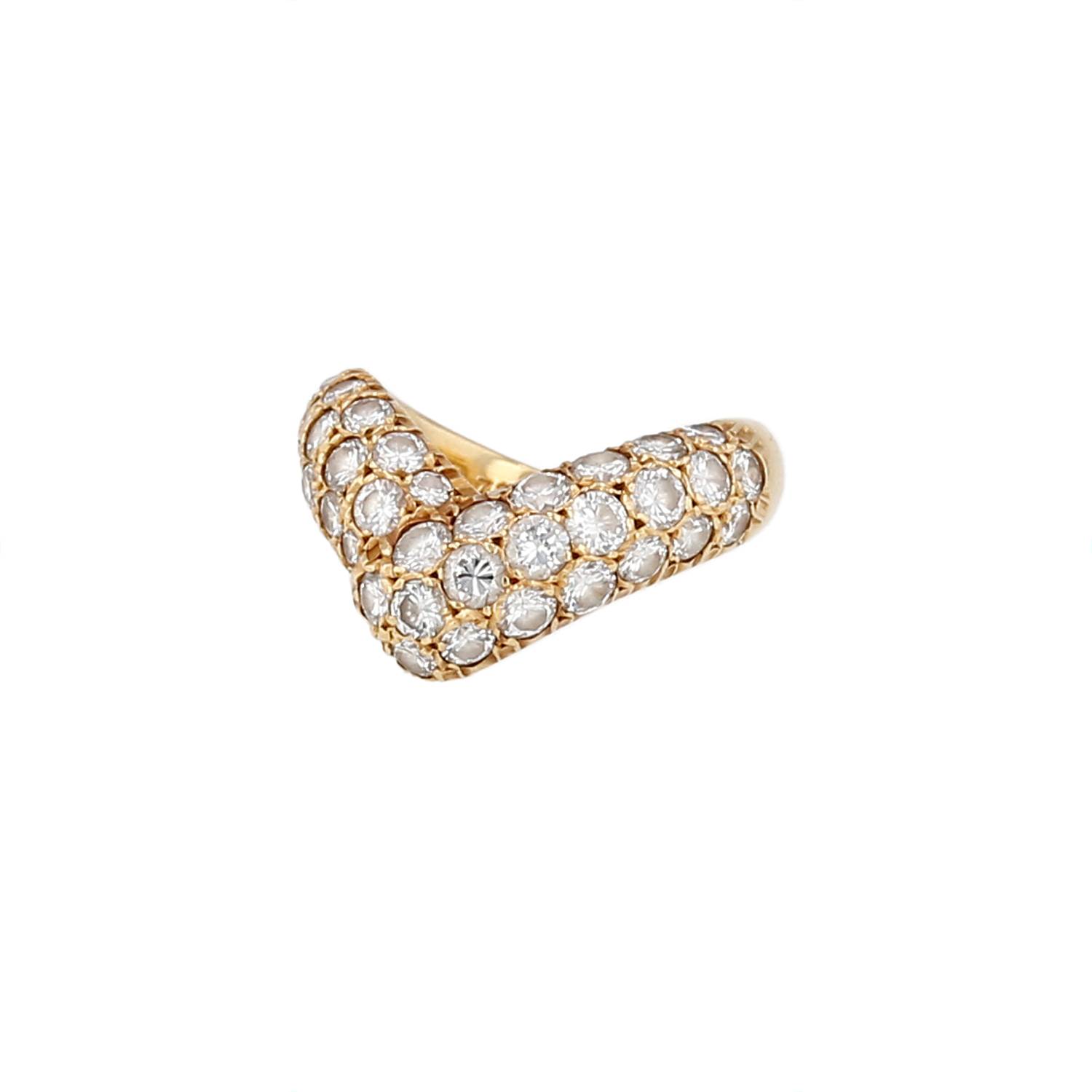 Bague Van Cleef & Arpels années 1970 or et diamants occasion