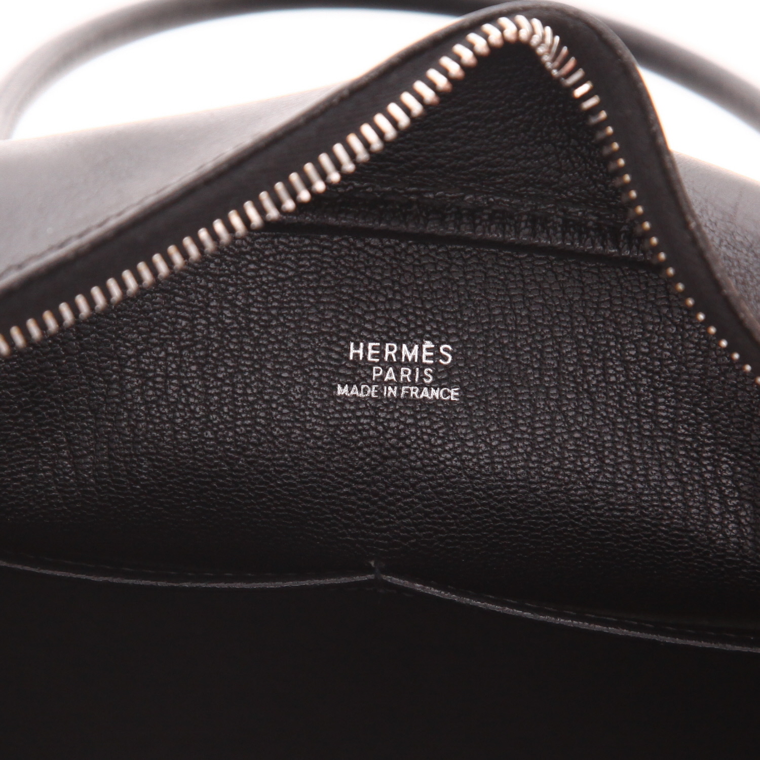 Hermès ‘Plume’ handbag in black box leather - Detail D2