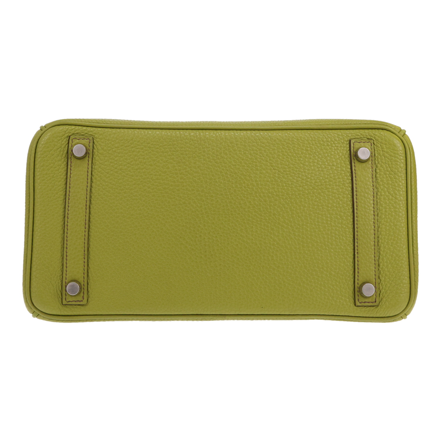 Sac à main Hermès  Birkin 30 cm en cuir togo vert-anis - Detail D1