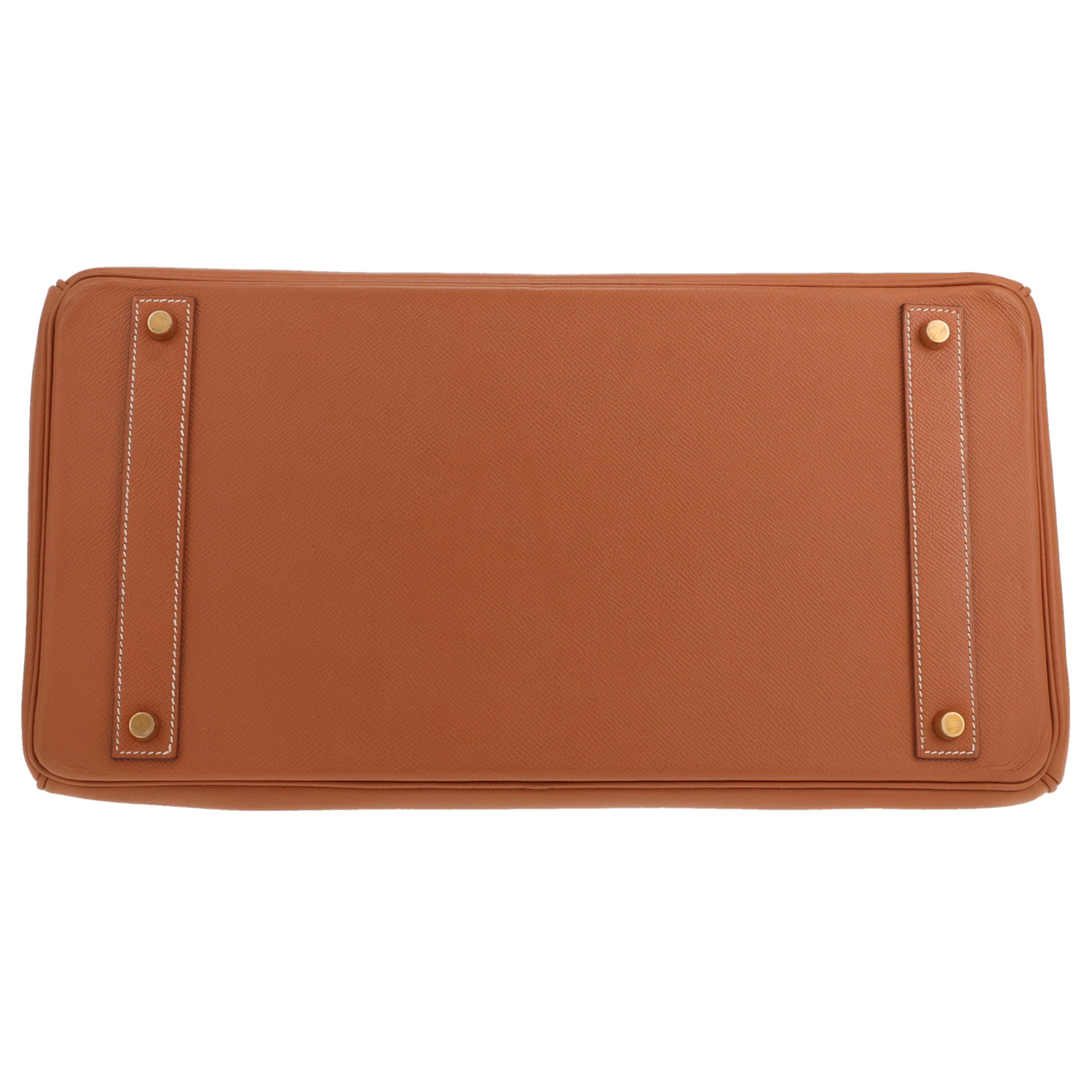 Bolso Hermès Birkin de 40 cm en piel Courchevel Gold - Detail D1