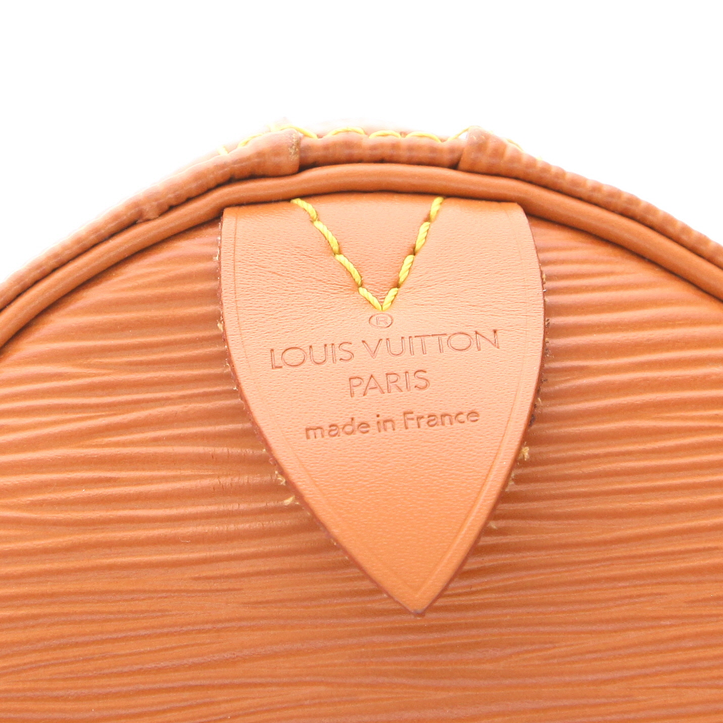 Borsa da viaggio Louis Vuitton Keepall 45 in pelle Épi dorata - Detail D2