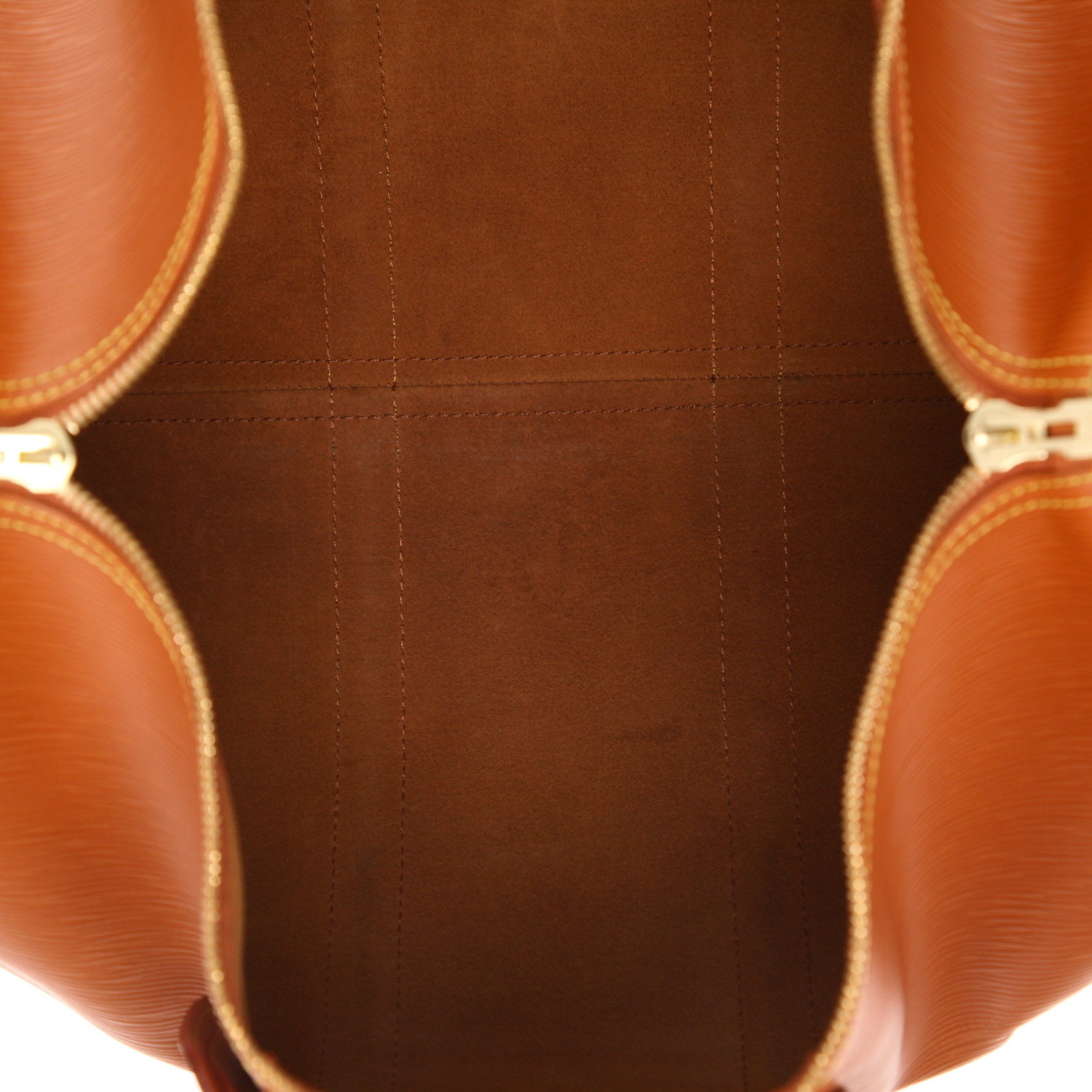 Louis Vuitton Keepall 45 travel bag in gold Épi leather - Detail D3