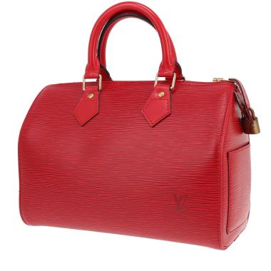 Louis Vuitton Speedy 25 handbag in red Épi leather