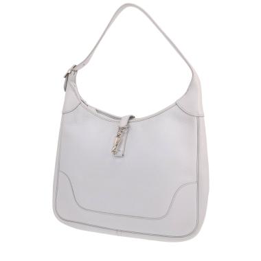 Sac porté épaule ou main Hermès  Trim en cuir togo bleu