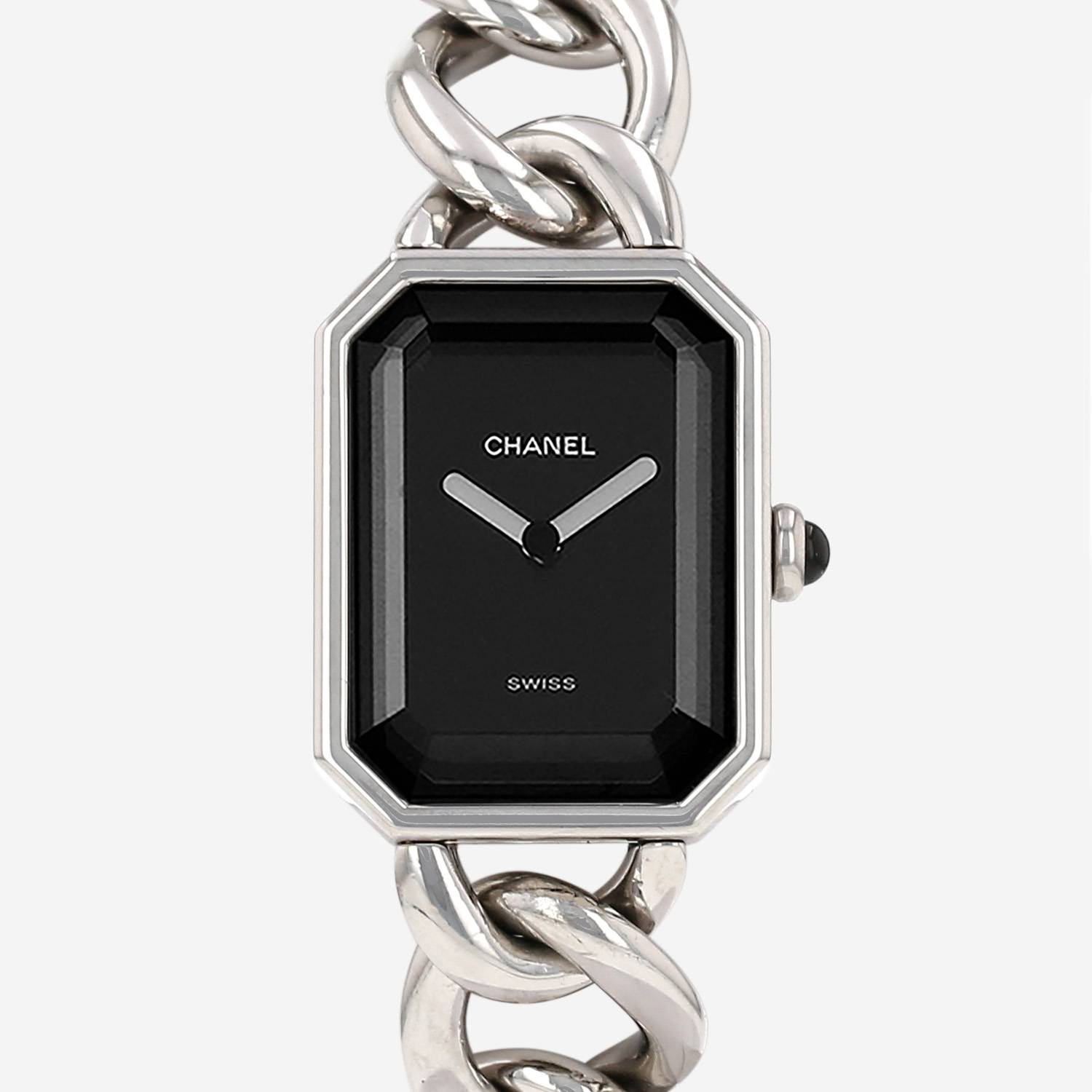 Chanel Première watch, XL size, in steel, circa 1990