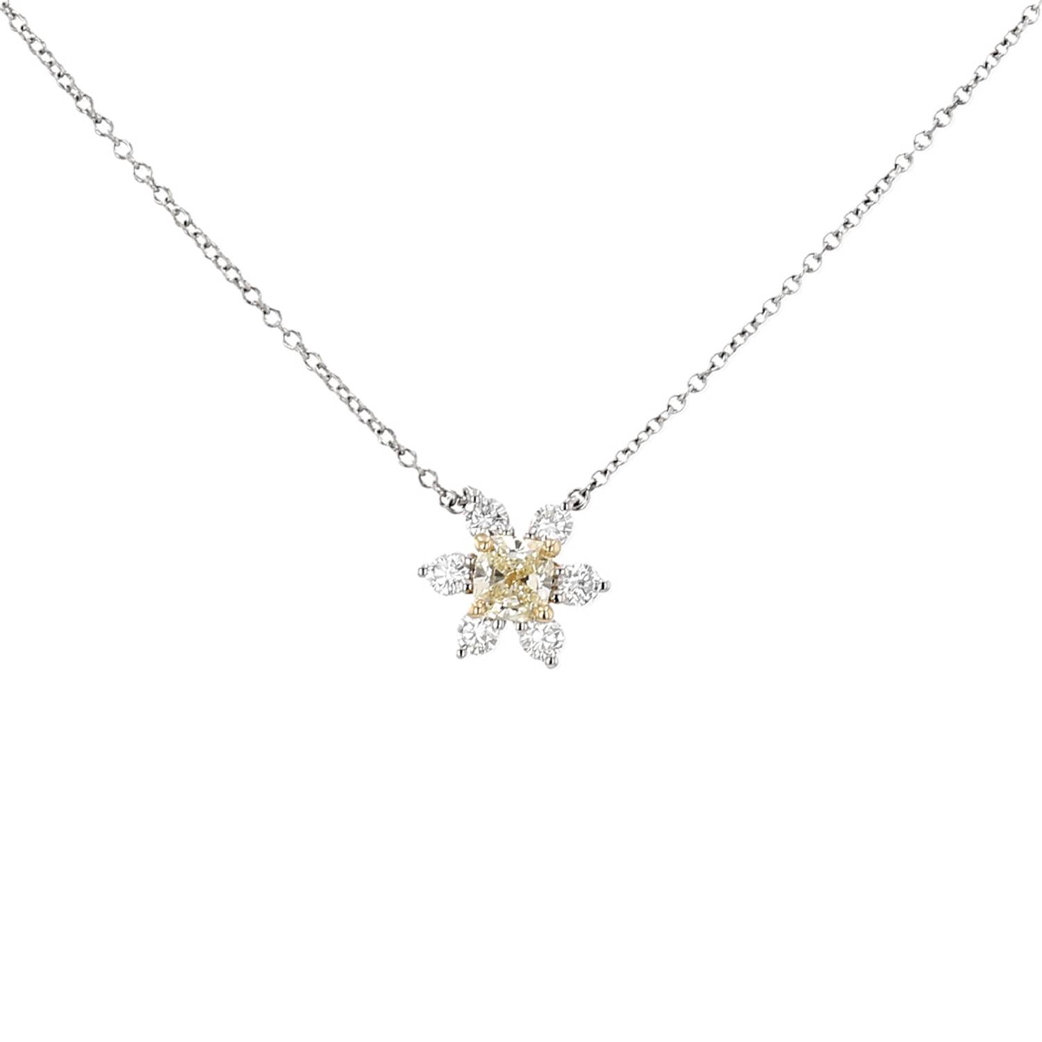 Collier Tiffany & Co en platine, or jaune et diamants