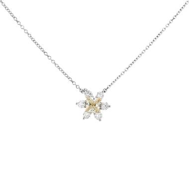 Tiffany & Co necklace in platinum, yellow gold and diamonds