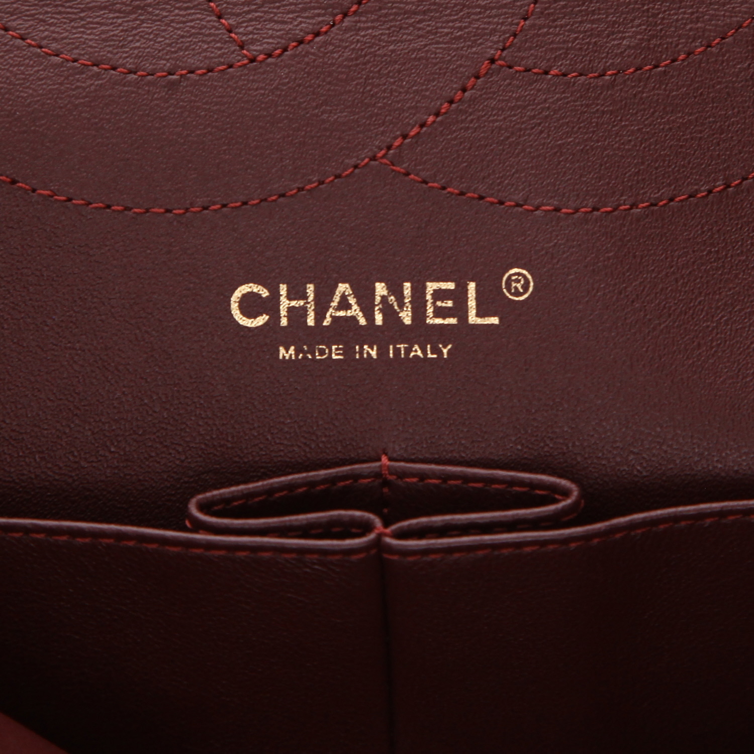 Borsa a tracolla Chanel 2.55 in pelle trapuntata nera - Detail D2