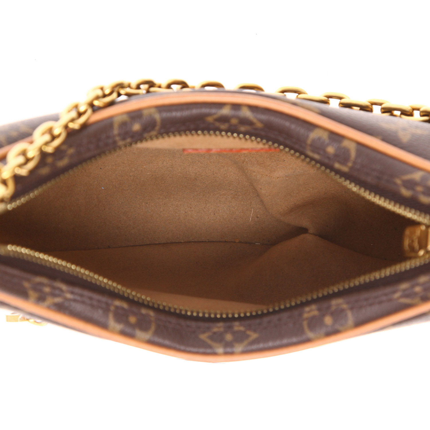 Sac à main Louis Vuitton  Loop Hobo en toile monogram marron et cuir naturel - Detail D3
