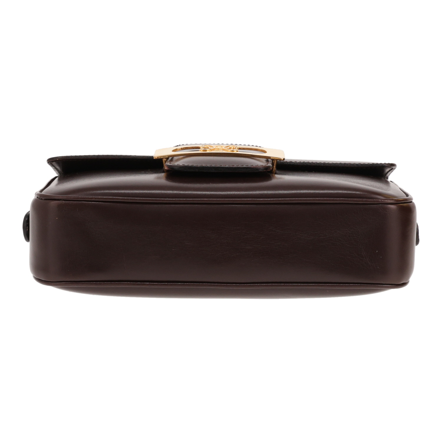 Vintage Celine handbag in brown leather - Detail D1