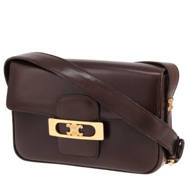 Borsa Celine vintage in pelle marrone