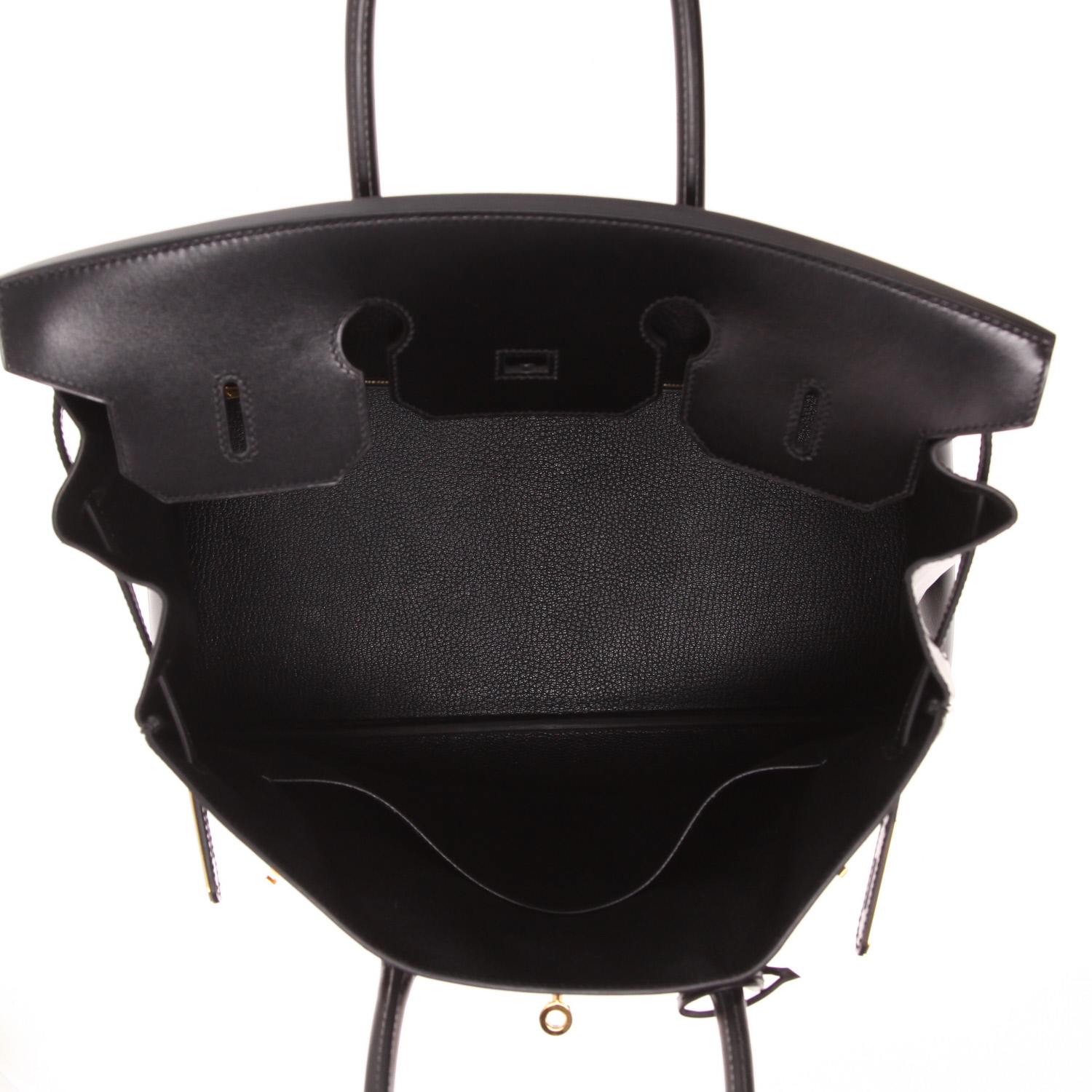 Sac à main Hermès  Birkin 35 cm en cuir box noir - Detail D3