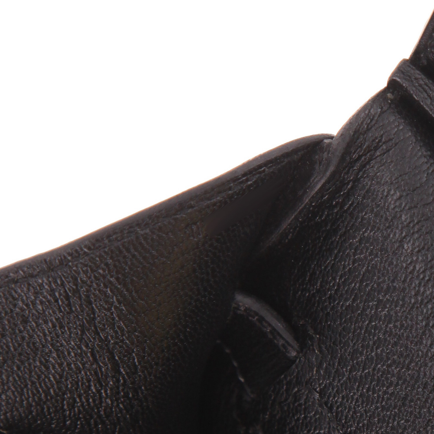 Hermès Birkin 35 cm handbag in black box calf leather - Detail D4