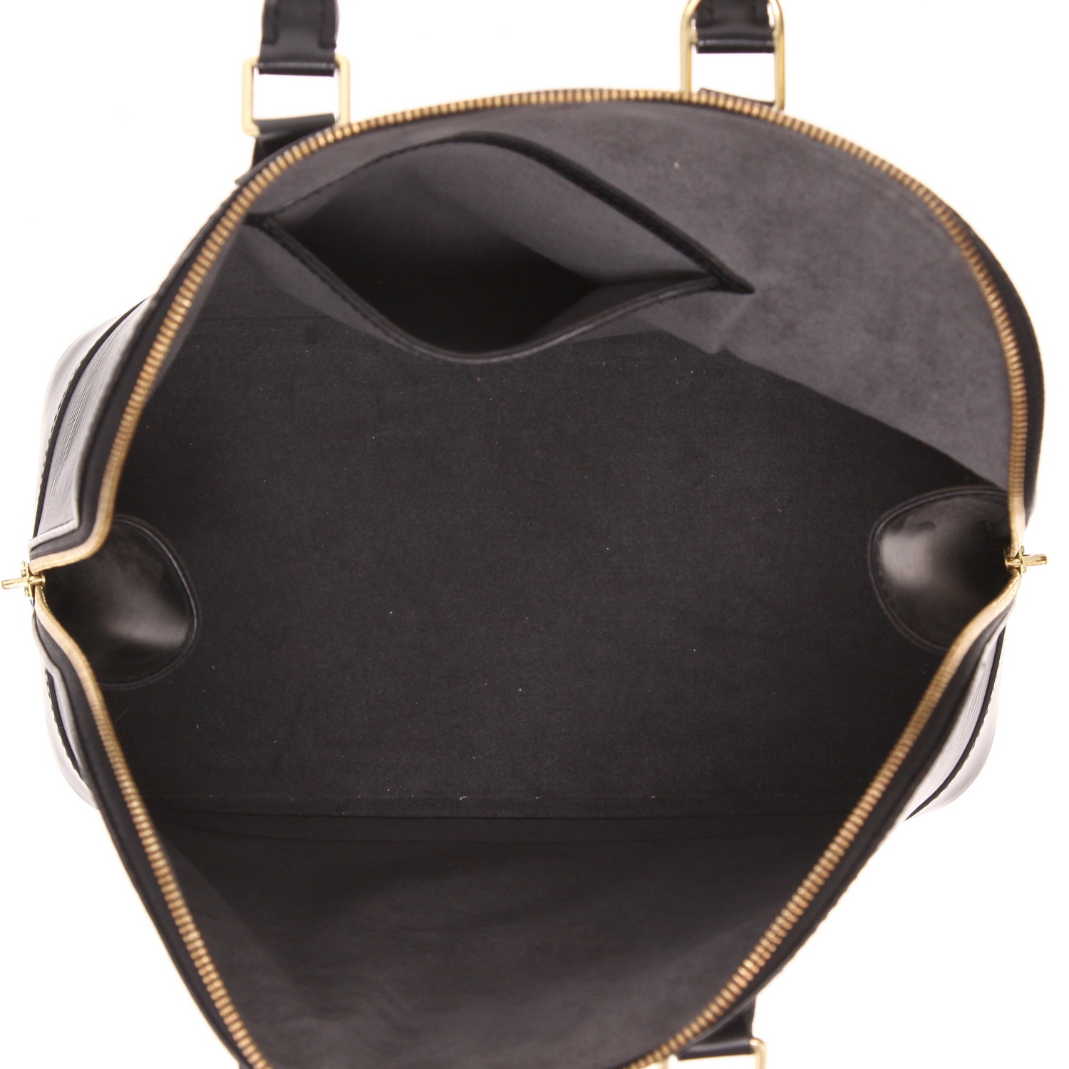 Borsa Louis Vuitton Alma in pelle Épi nera - Detail D3
