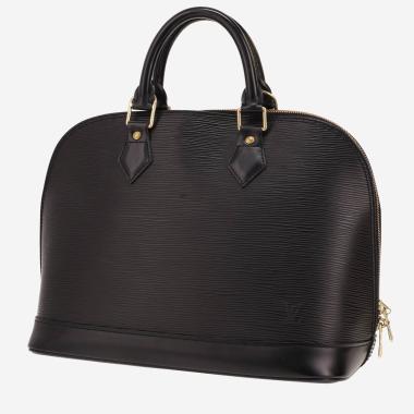 Sac à main Louis Vuitton  Alma en cuir épi noir