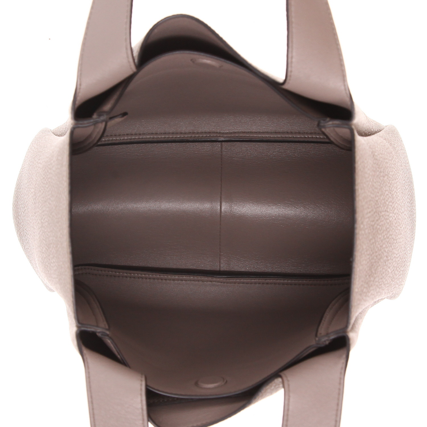Prada Liaison small handbag in grey grained leather - Detail D3