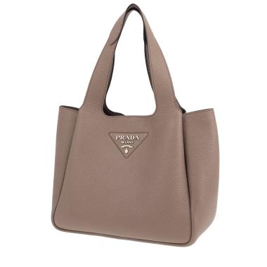 Borsa Prada  Liaison modello piccolo  in pelle martellata grigia