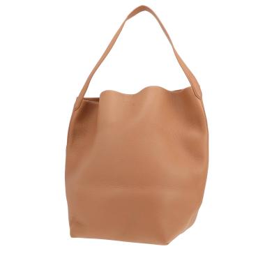 Sac cabas The Row  N/S Park Tote en cuir grainé marron camel