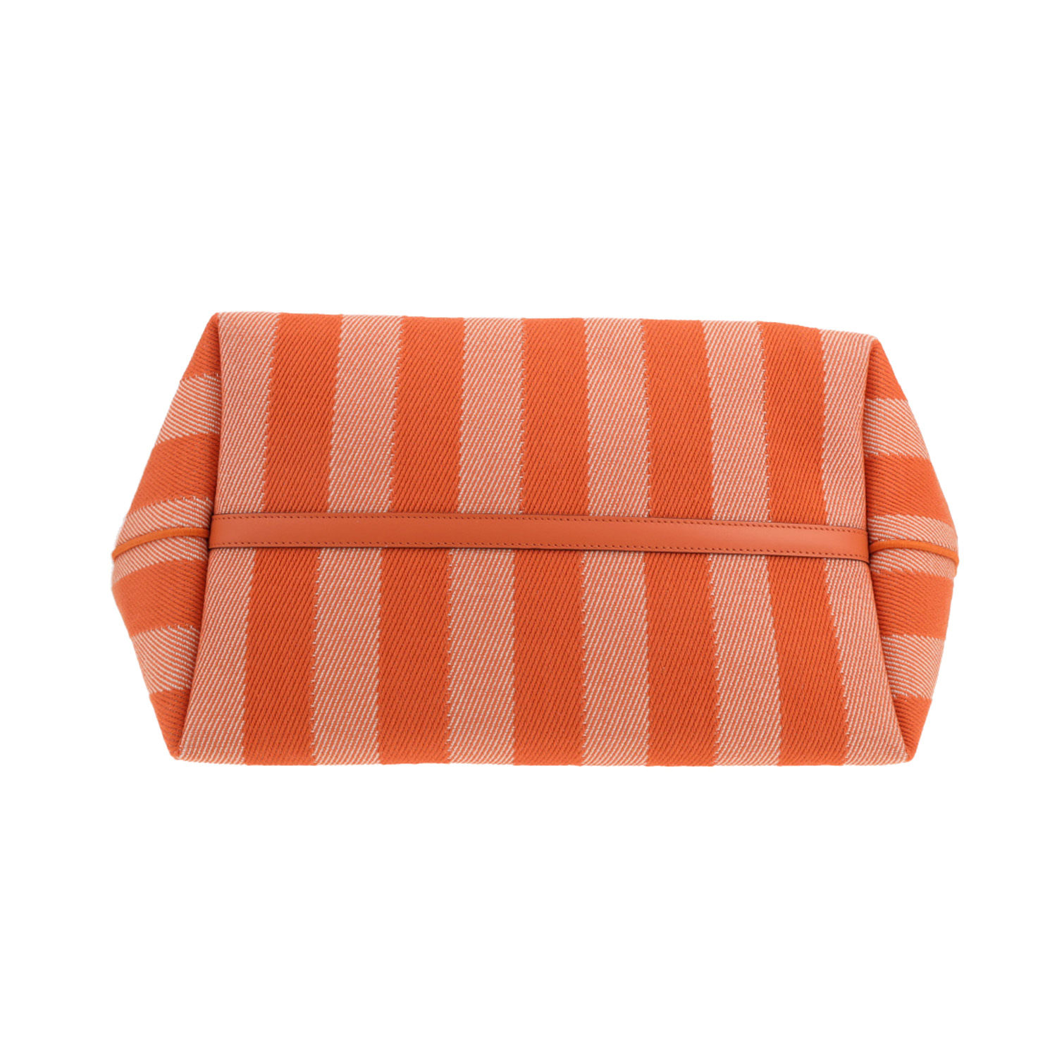 Fendi Roll canvas tote bag in orange - Detail D1