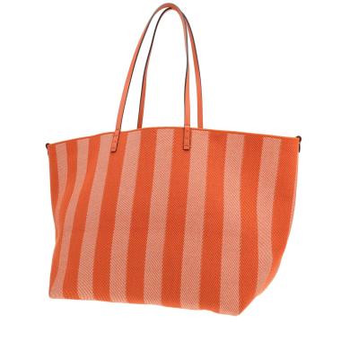 Fendi Roll canvas tote bag in orange