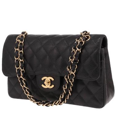 Sac à main Chanel  Timeless Petit en cuir grainé matelassé noir