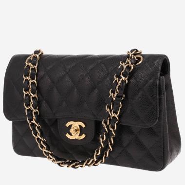 Sac à main Chanel  Timeless Petit en cuir grainé matelassé noir